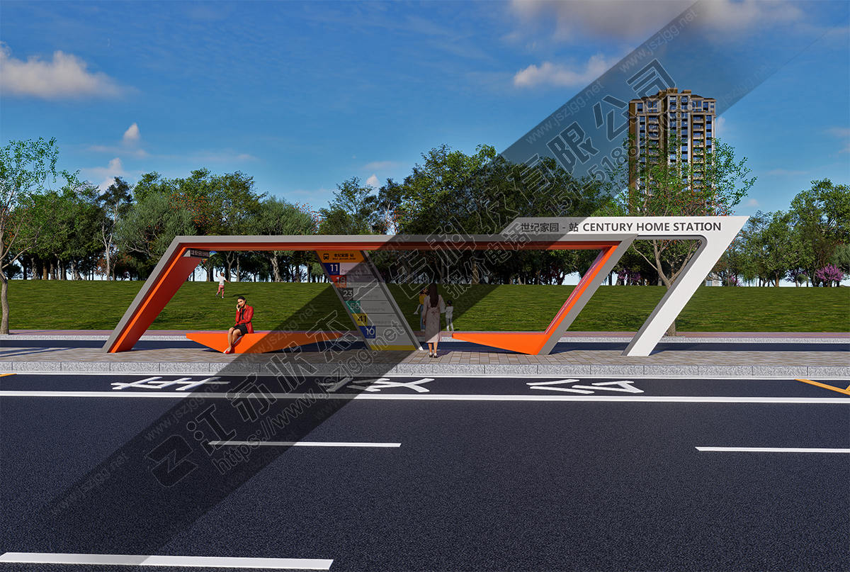 城市創(chuàng)意公交車站臺