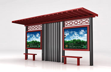 仿古公交站臺圖片效果圖片